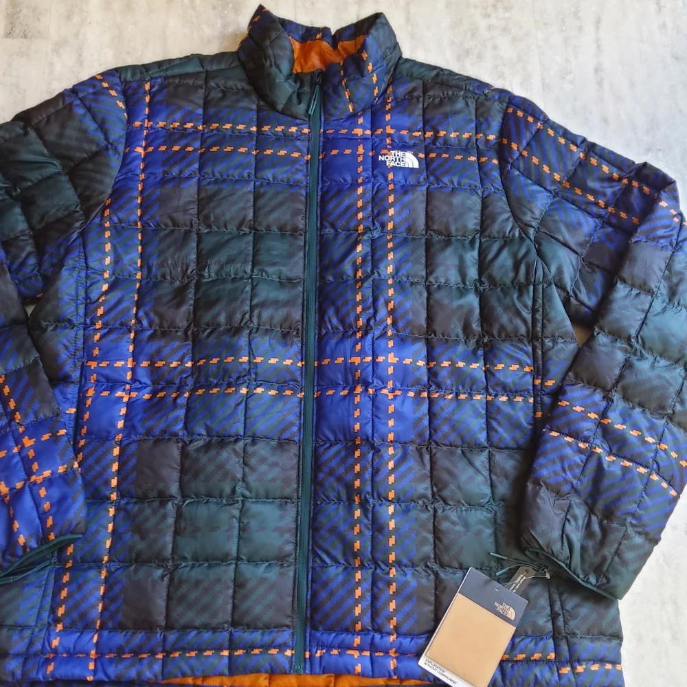THE NORTH FACE Men's Plaid Print Thermoball Jacket NWT - XL - Picture 4 of 14